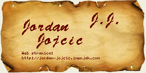 Jordan Jojčić vizit kartica